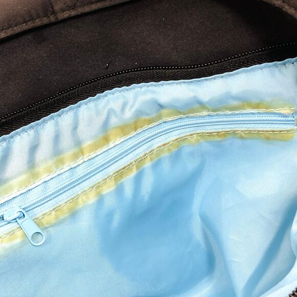 Dove Brand Vintage Quilted Tote Diaper Bag Brown Hobo - Picture 16 of 16